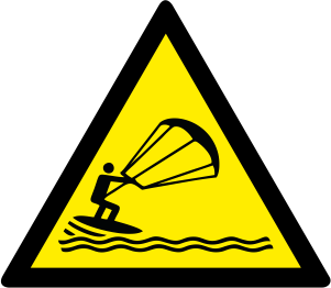 W062 Atentie! Kitesurfing
