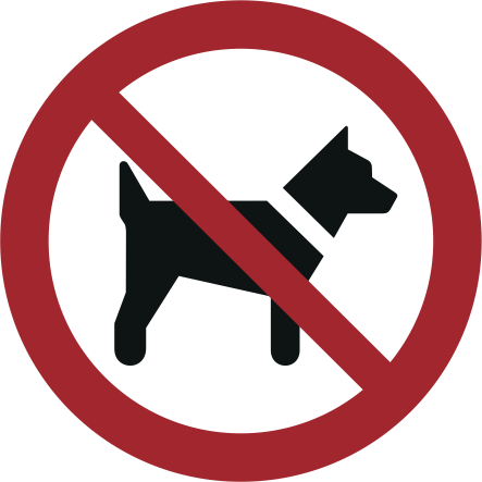 P021 Interzis cu animale