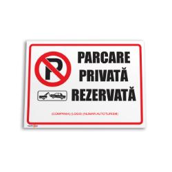 indicator parcare rezervata