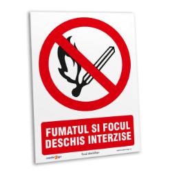 fumatul si focul deschis interzise