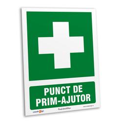 semn pentru punct de prim ajutor